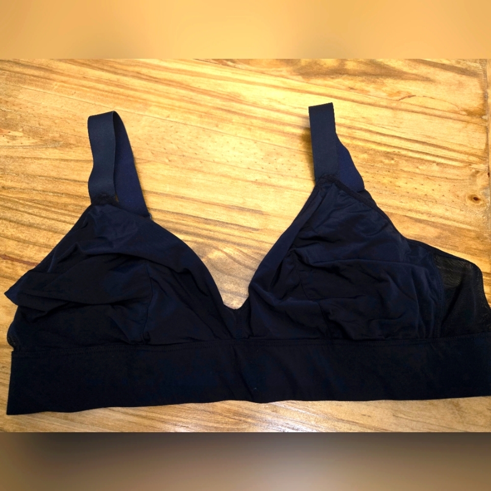 Parade Plus Sz 2XL Black Women's Soft Cup Bra Bralette